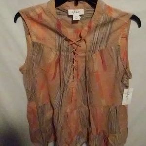 NWT boho style sleeveless tunic.